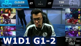 TSM vs C9 Game 2 | S7 NA LCS Spring 2017 Week 1 Day 1 | TSM vs Cloud 9 G2 W1D1