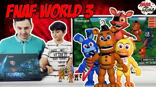 Папа Роб и Ярик играют в FNaF World - Часть 3 - Папа Дома Play