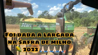 Foi dada a largada na safra do milho 🌽 2022.