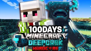 【マイクラ100days】Minecraft ディープダークの世界で100日間ハードコアサバイバルに挑戦してみた結果・・・！？【Minecraft】