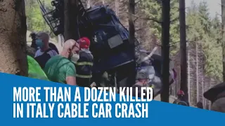 More than a dozen killed in Italy cable car crash