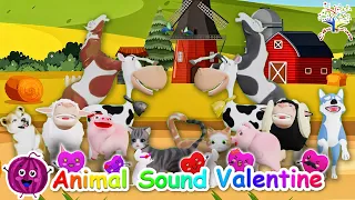 Animal Sound Valentine Song || Kids Songs and Nursery Rhymes || EduFam ~ #animalsoundssong