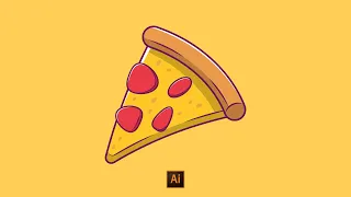 create pizza vector illustration | adobe illustrator tutorial