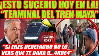 ESTO SUCEDIO HOY EN LA TERMINAL DEL TREN MAYA, SI ERES DEREFACHO NO LO VEAS O TE DARA D...ARREA