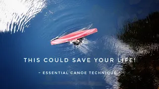 How to get back in when your canoe flips!