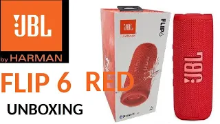 JBL FLIP 6 RED unboxing/ rozpakowywanie speaker/ głośnik