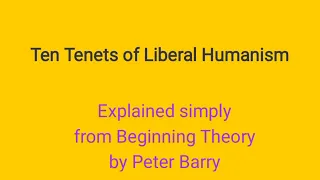 Ten Tenets of Liberal Humanism explained in Tamil