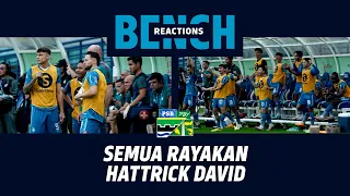 Semua Bersorak Untuk Gol David da Silva 🔊 | Bench Reactions vs Persebaya