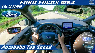Ford Focus 1.5 120HP (2021) - Autobahn Top Speed Drive POV