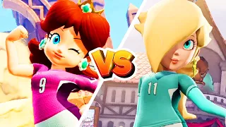 Mario Strikers Battle League - Daisy Vs Rosalina Gameplay (Hard CPU)