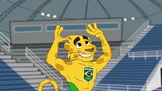 Ginga EP 9, the official mascot of Brazil for the Olympics on RIO