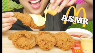 ASMR McDonalds *BEST SPICY FRIED CHICKEN + CHEESE SAUCE (EATING SOUNDS) NO TALKING | SAS-ASMR