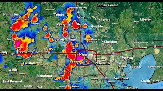 Live radar: Thunderstorms rolling through Houston area