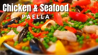 CHICKEN AND SEAFOOD PAELLA RECIPE