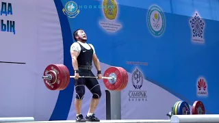 Chingiz Sagyndykov (94) - 190kg Clean and Jerk @ 2016 Kazakhstan Nationals