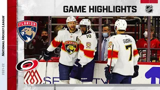 Panthers @ Hurricanes 1/8/22 | NHL Highlights