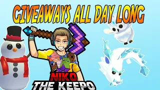 christmas update Legendary Snow Owl  Frost Fury Dragon giveaway roblox adopt me live stream trading