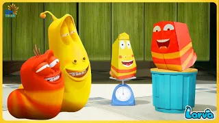 Larva Lemon || TRAP OF YELLOW AND RED 🍕 60min | Cartoon video for kids by SMToon Asia