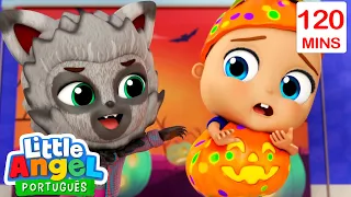 Halloween na Escola do Joãozinho | 2 HORAS DE LITTLE ANGEL HALLOWEEN | Músicas Infantis em Português