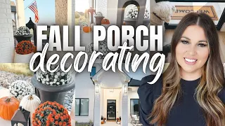 FALL FRONT PORCH Decorating 2023 | FALL DECORATE With Me 2023 | FALL FRONT PORCH MAKEOVER 2023