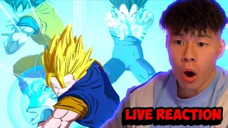 LIVE REACTION TO LEGENDS LIMITED SUPER VEGITO AND GOGETA BLUE! (Dragon Ball Legends)