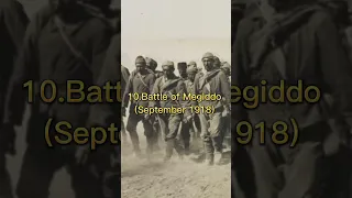 Top 10 Most Significant Battles of World War 1 #ww1 #battles #history #trend #viral #bhfyp #shorts