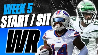 2023 Fantasy Football - MUST Start or Sit Week 5 Wide Receivers -  Every Match Up!!!