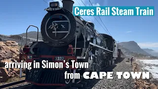 Ceres Rail Steam Train arriving in Simon’s Town from Cape Town