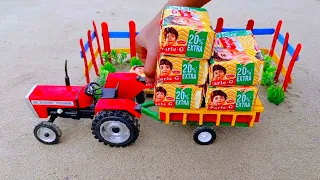 Diy Tractor Stuck In Mud With Parle G  Mini Science project Part 1 || @FarmerVilla  || @CSTOY