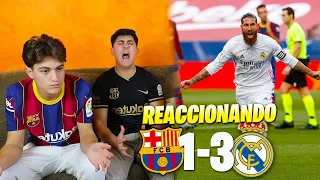 HINCHAS DEL BARÇA REACCIONAN AL BARÇA 1 - 3 MADRID *hay lloros*