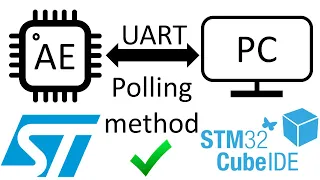 UART Polling method. Stm32 CubeIDE.