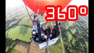 Fly 8 minutes in a hot air Balloon - south of Bristol - 360°