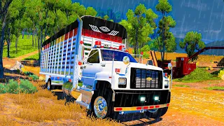 ¡PATINANDO CON FUERTE TORMENTA ELÉCTRICA! *SALE MUY MAL* | American Truck Simulator
