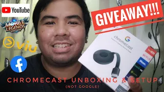 PAANO GAWING SMART TV ANG ORDINARY TV MO | CHROMECASTG2 GIVEAWAY/UNBOXING/SETUP/TESTING