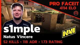 s1mple NAVI DOMINATES MIRAGE with 52 KILLS!🔥 (MIRAGE) FACEIT LVL 10 / CSGO POV / Aug 25, 2023