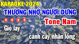 Thương Nhớ Người Dưng Karaoke Tone Nam ( Bm ) Beat Nhạc Sống Âm Thanh Cực Hay | Trọng Hiếu