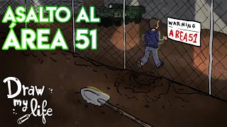 THE TRUTH about THE INVASION of AREA 51 | Draw My Life