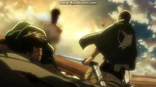 Attack on Titan Ep 22 進撃の巨人 - Throw them off the cart, abandon the bodies HD