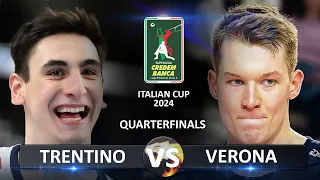 Quarter Finals: Trentino vs Verona | Volleyball SuperLega Coppa Italia 2024