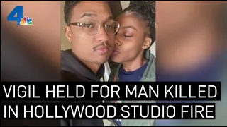 Vigil Held for Man Killed in Hollywood Building Fire | NBCLA