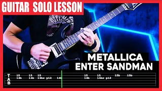 Metallica - Enter Sandman【 GUITAR SOLO LESSON 】