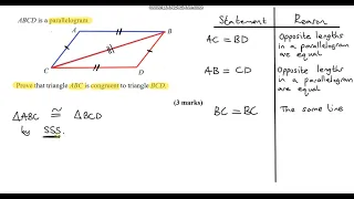 Congruent Triangles Proof - GCSE Questions