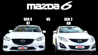 MAZDA 6 Generation GH and GJ Comparison