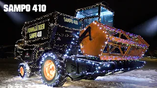 Cool Christmas light Combine Harvester,  Car Explosion and water bombs!