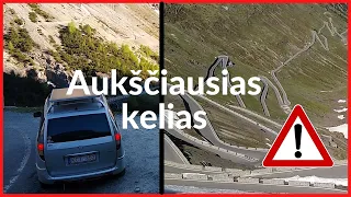 Aukščiausias Europos kelias - Stelvia. Italijos Alpės.