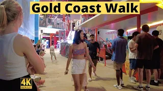 Surfers Paradise Gold Coast - Australia 🇦🇺 Night Time Walking Tour 4K 🌴