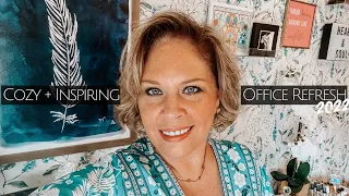 NEW Cozy and Inspiring Office! | Talking About Decor and Function | Budget Friendly Office Refresh