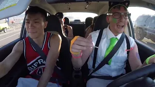 NERDY UBER DRIVER SURPRISES RAVERS AT EDC!!