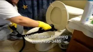 How sanitize bathrooms with Vapor Steam ( 407) 572-4118 Champions Gate, Davenport Fl