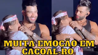 Gusttavo Lima EMOCIONA pequena FÃ que sobe ao PALCO em Cacoal-RO e mais…